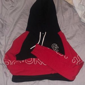 Crooks castles cropped hoodie